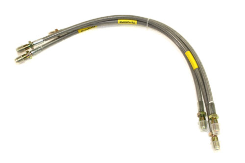 TF600L - STAINLESS STEEL BRAIDED HOSES +50MM - Land Rover Parts